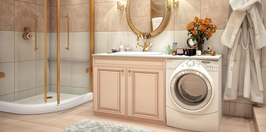 Ванная комната дизайн фото со стиральной машиной фото